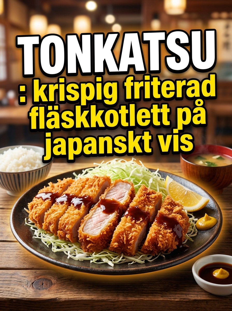 Tonkatsu: krispig friterad fläskkotlett på japanskt vis hemma